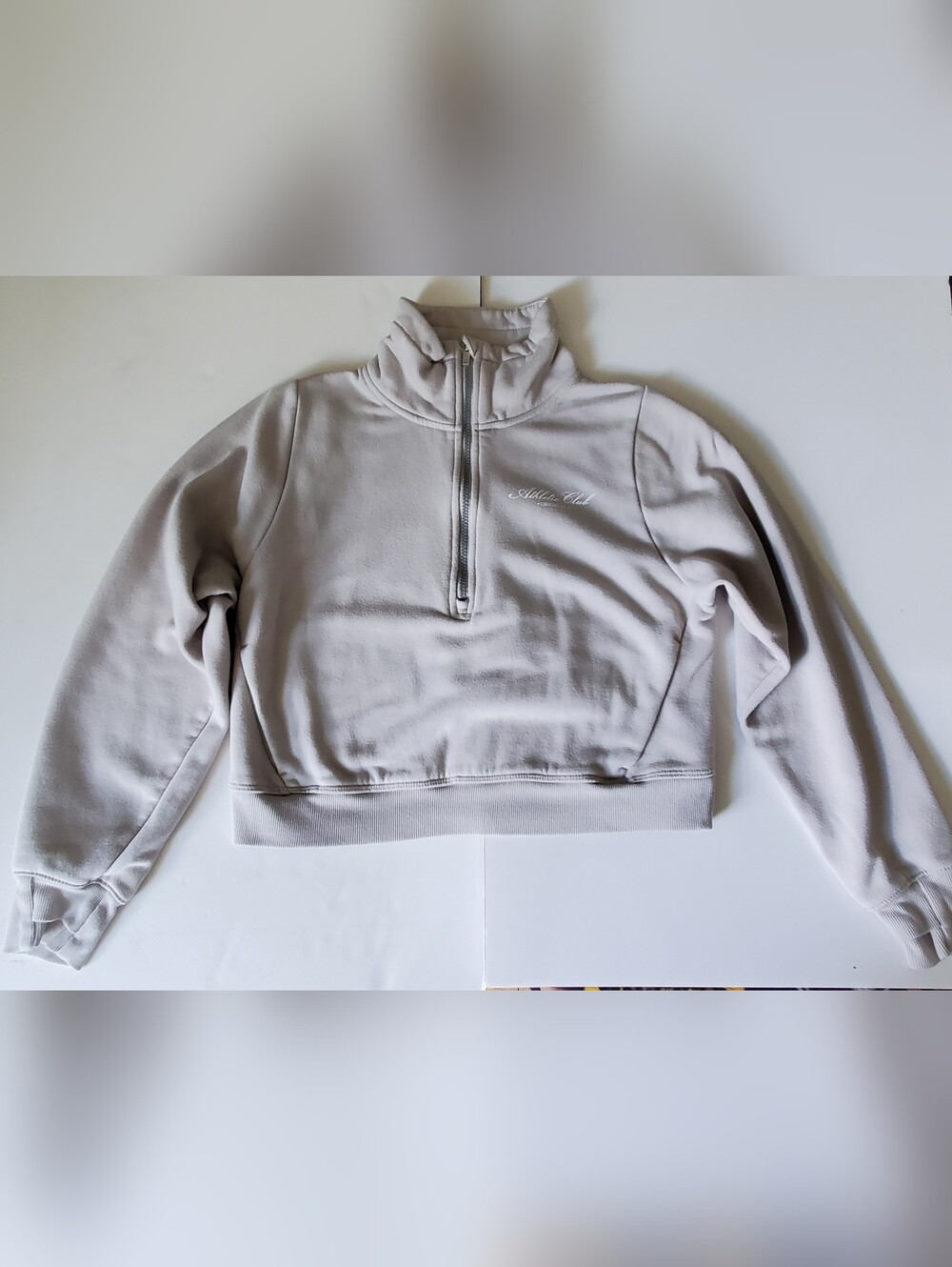 all in motion Light Gray Half-Zip Pullover